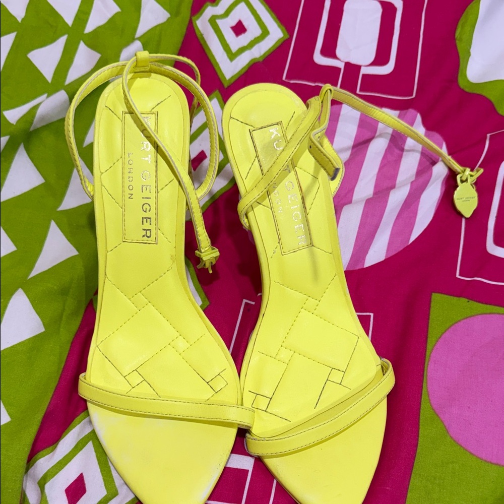 Kurt Geiger Bright Yellow Heels
